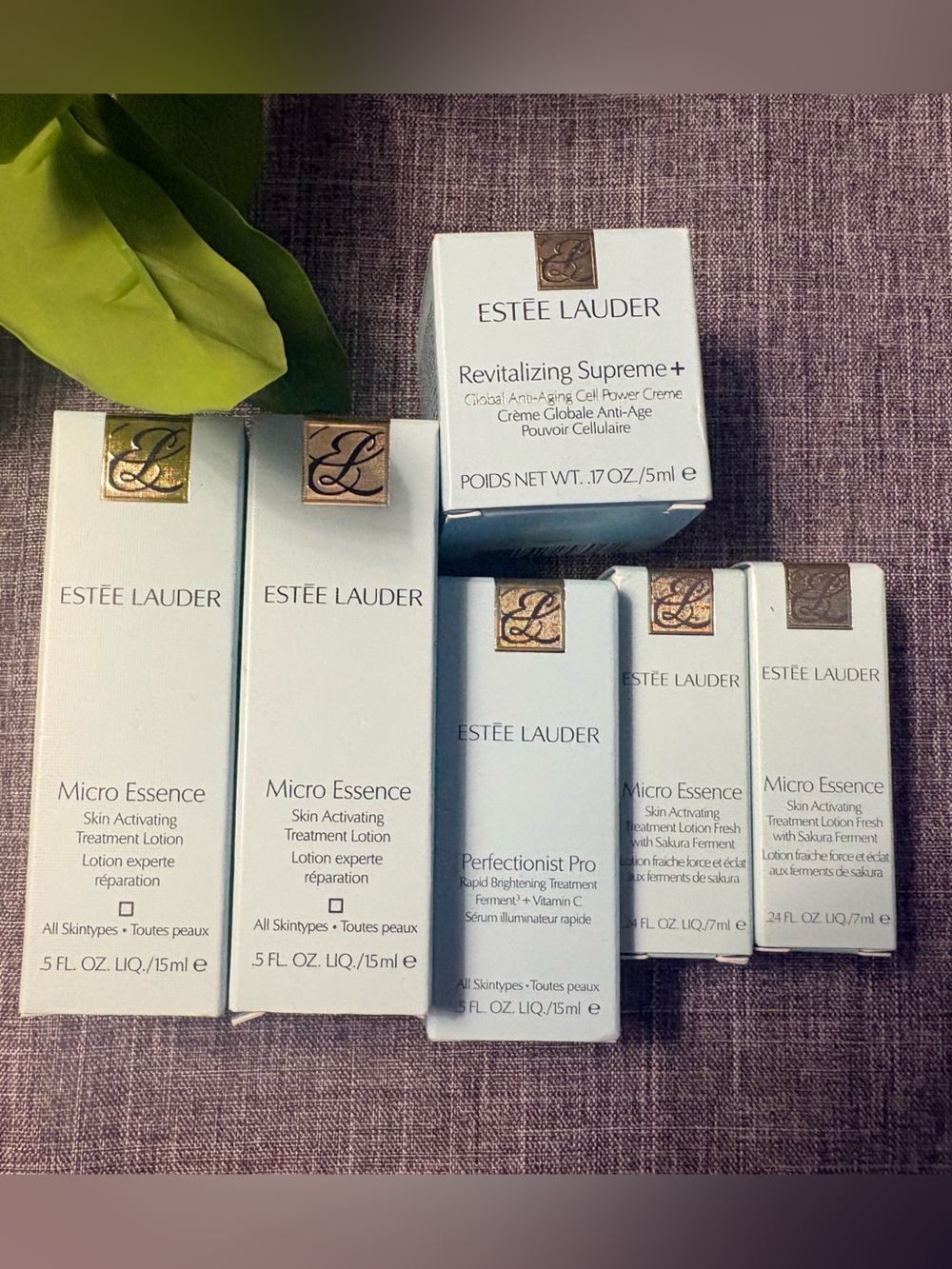 Estee Lauder Light Blue Micro Essence & Revitalizing Supreme+ Skincare Set